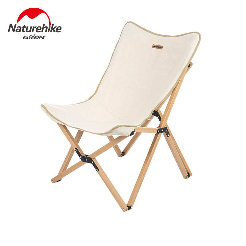 naturehike挪客实木折叠椅户外便携式躺椅休闲露营椅子靠背小凳子