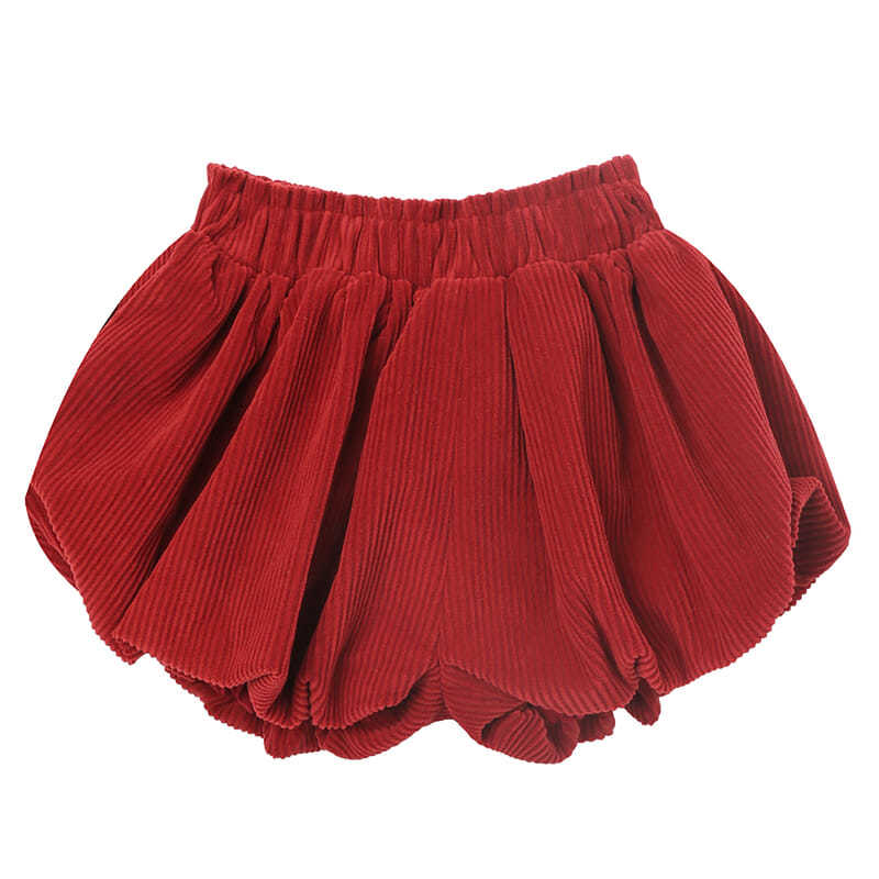 Chen Dazhu girl baby sweet bloomers new loose baby shorts bud pants autumn and winter corduroy layered wear
