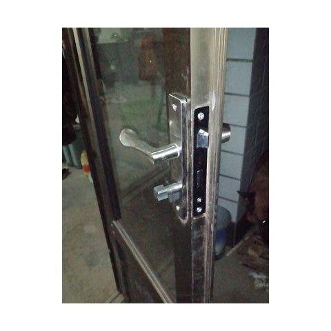 铝合金门锁 平开门锁执手门锁 房门锁通用门锁 小90 85不锈钢门锁