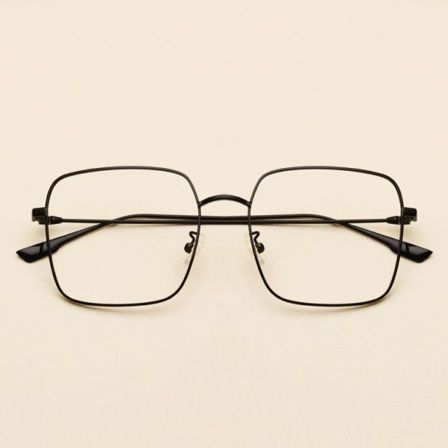 复古方框眼镜架女大脸韩国文艺素颜金丝边玫瑰金眼镜近视平光镜男