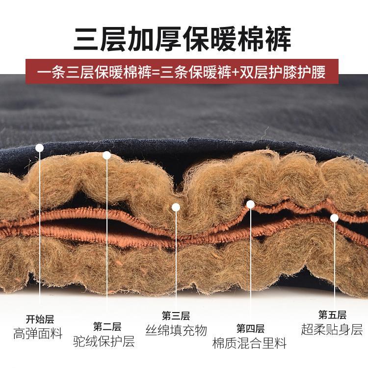 中老年男士驼绒棉袄加绒加厚宽松版有弹力保暖驼绒棉袄冬装