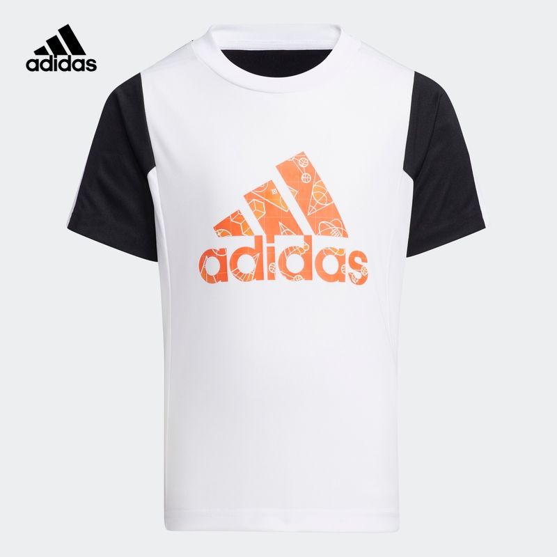 adidas 阿迪达斯 官网 adidas 小童训练运动短袖T恤GP0456 GP0458