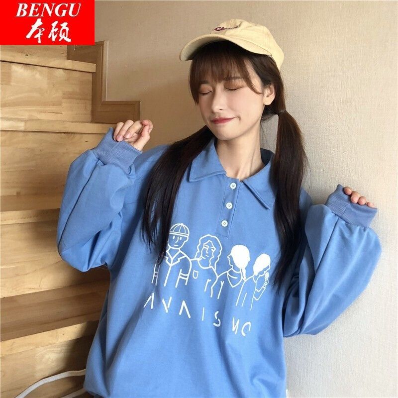 本顾秋季女生卫衣女学生时尚高中生初中生秋天衣服