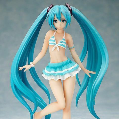 初音 泳装 水着 手办模型礼品礼物车载摆件盒装