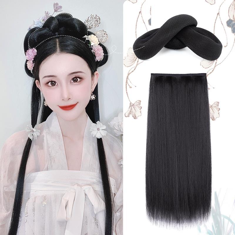 汉服假发一体式假发髻古装唐风明制玉卿髻古风造型万用垫发牛角包