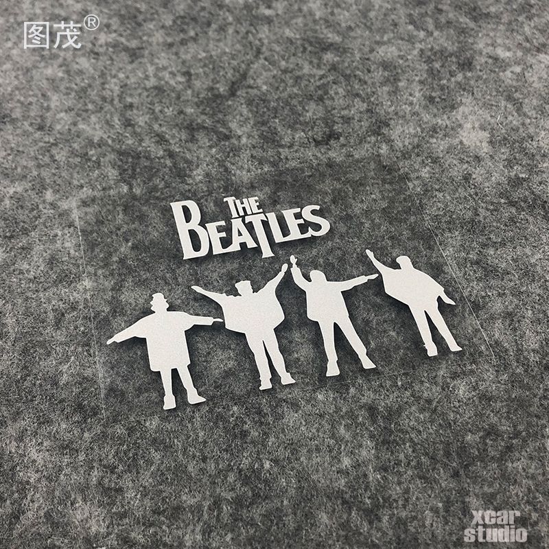 the beatles音乐乐队标志贴纸汽车电动车电脑箱包电瓶车贴防水贴