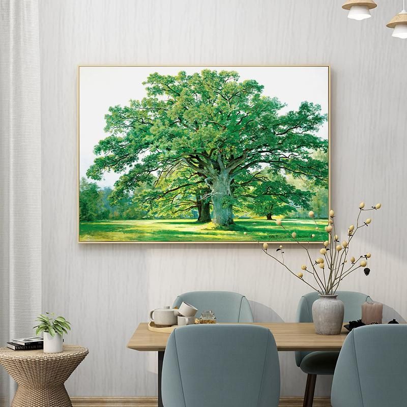希施金 大树 北欧客厅装饰画印象派大师名画餐厅风景画森林油画