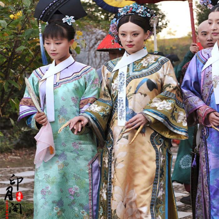 影视古装甄嬛传孙俪同款古装清朝女古装格格服满族旗服旗装绣花【3月5