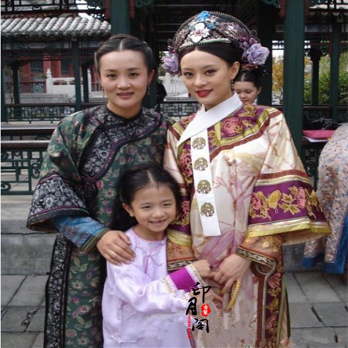 影视古装甄嬛传孙俪同款古装香槟色格格服清朝女古装旗装演出服【2月