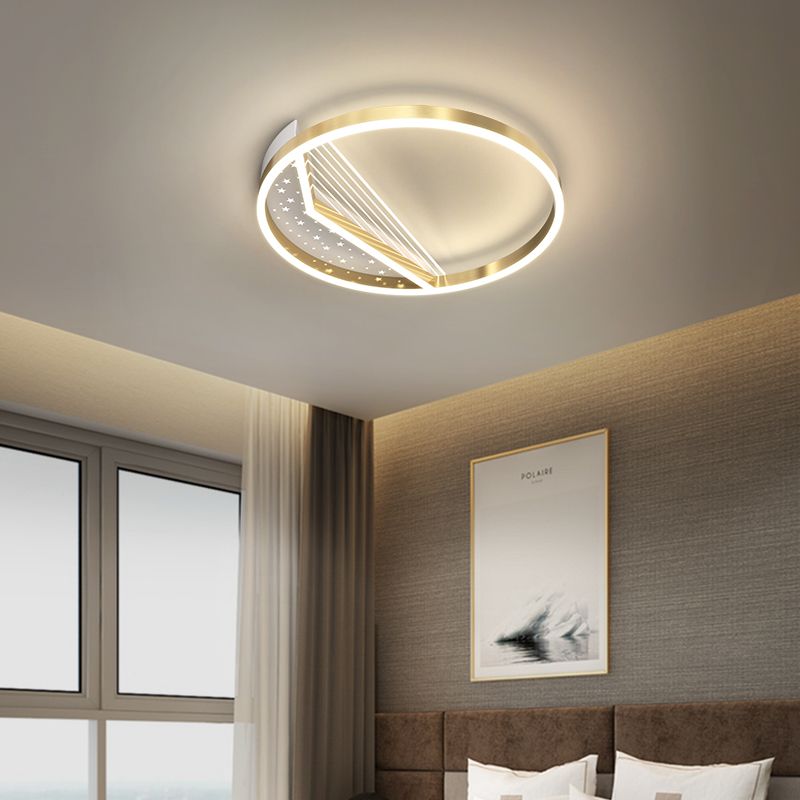 客厅主灯轻奢设计师创意星星长方形吸顶灯简约现代几何餐厅卧室灯