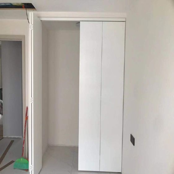 实木折叠门复合纯平板折叠门衣帽间储物间房间客厅会议室折叠隔断【3