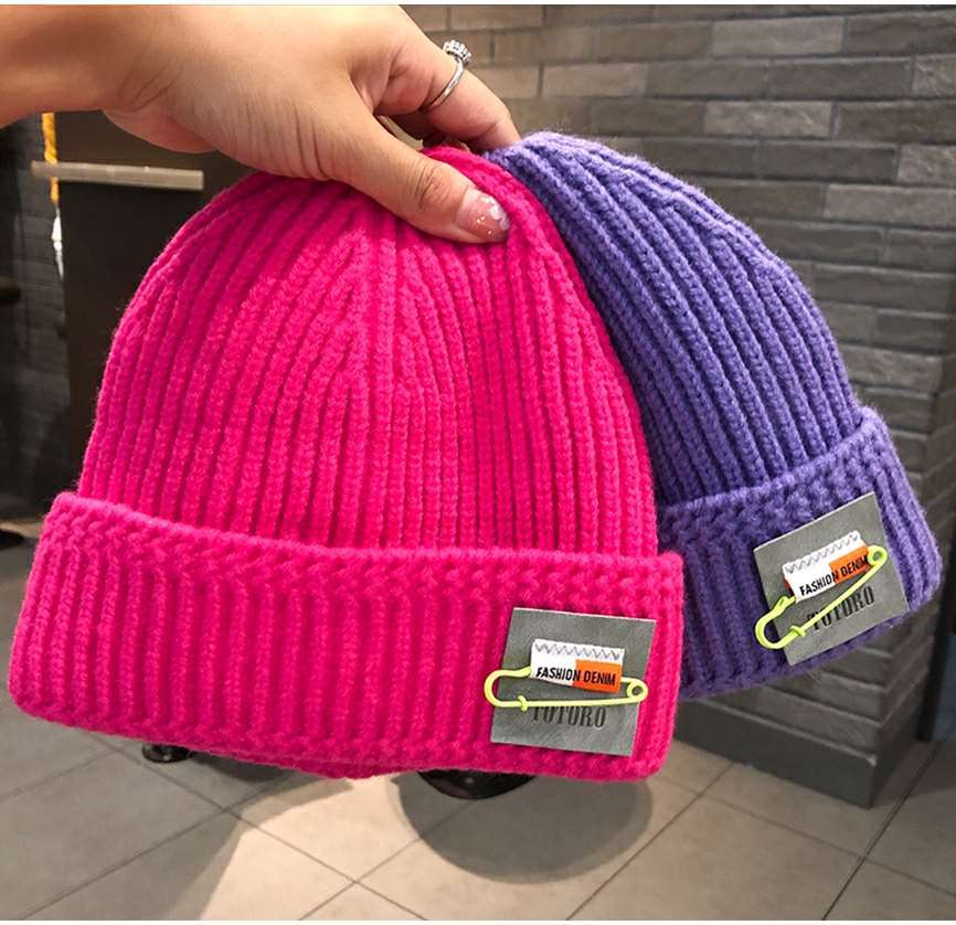 Stickad mössa för herr varm ullmössa vinter modeaccessoar_voghion.com