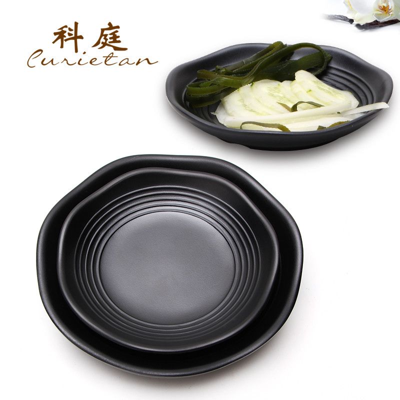 科庭仿瓷密胺餐具磨砂寿司日式小吃配菜碟子韩国料理搭配塑料骨碟