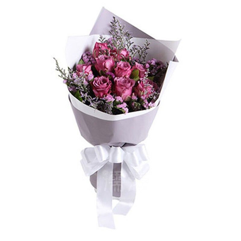 玫瑰花鲜花速递紫玫瑰花束同城速递生日订花送女生兰州南京南宁