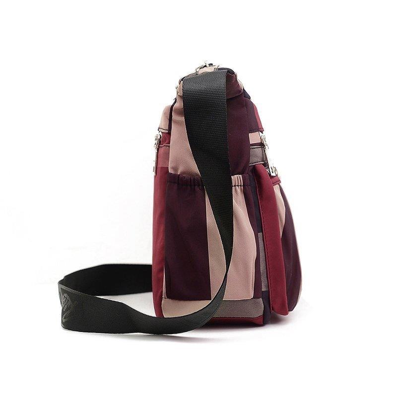 Lightweight mother crossbody bag for women, fashionable new style, casual middle-aged large-capacity cross-bag waterproof nylon cloth shoulder bag for women