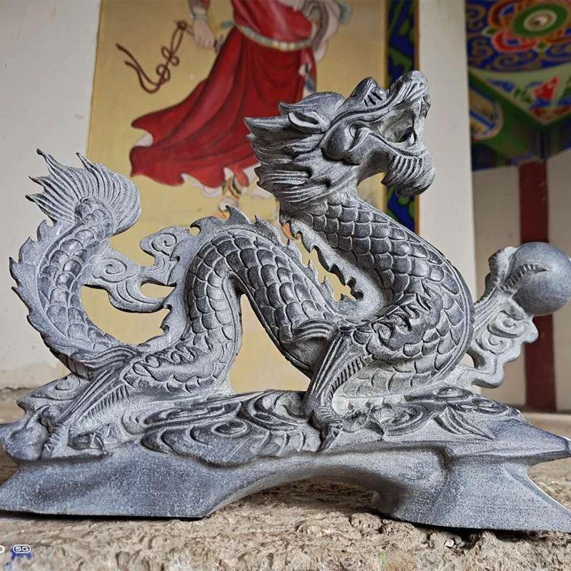 石雕龙青石龙风水招财化煞镇宅龙生肖石头龙摆件富贵吉祥石龙雕刻