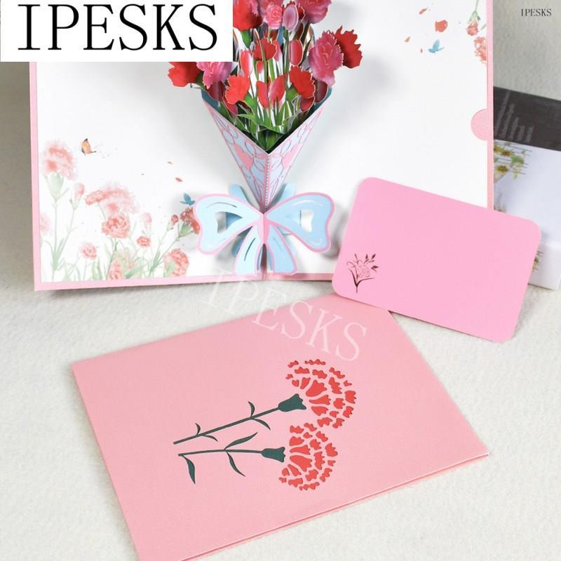 3d pop-up cards ms day gifts card i love mom carnation