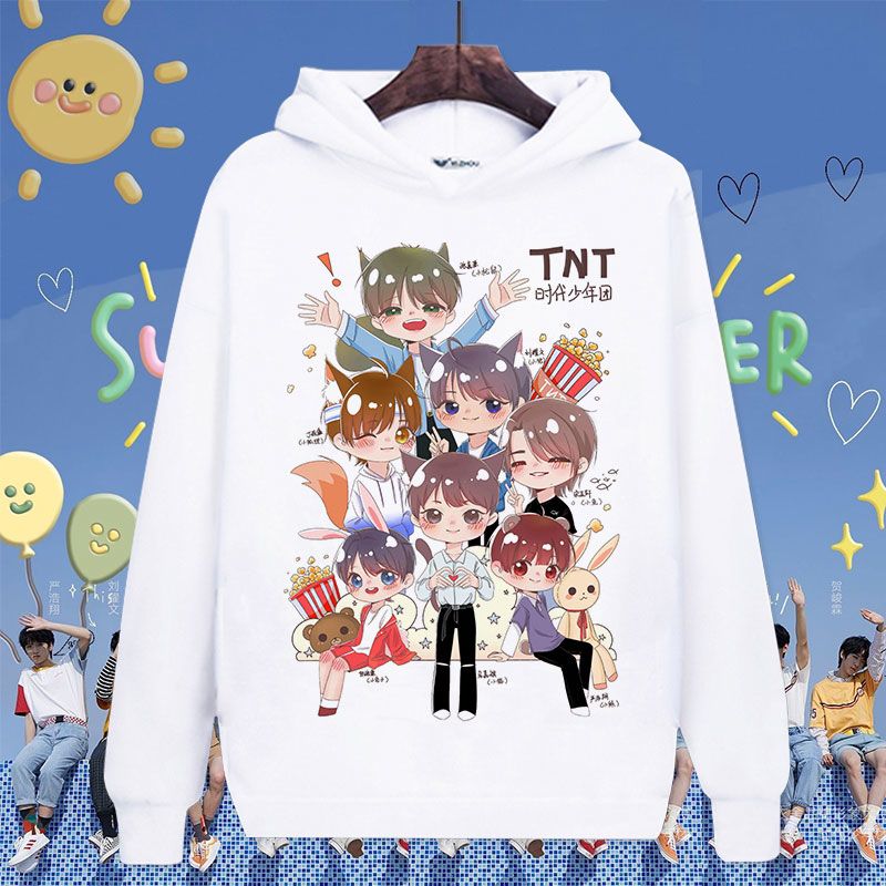 新款tnt时代少年团同款周边应援连帽卫衣马嘉祺丁程鑫刘耀文衣服