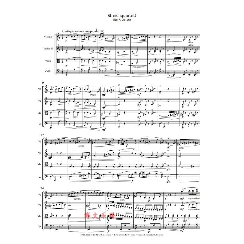 16德沃夏克原版五线谱钢琴谱