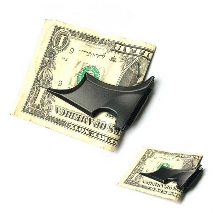 bat darts money clip 蝙蝠钞票夹蝙蝠侠 金属飞镖钱夹磁性钞票夹