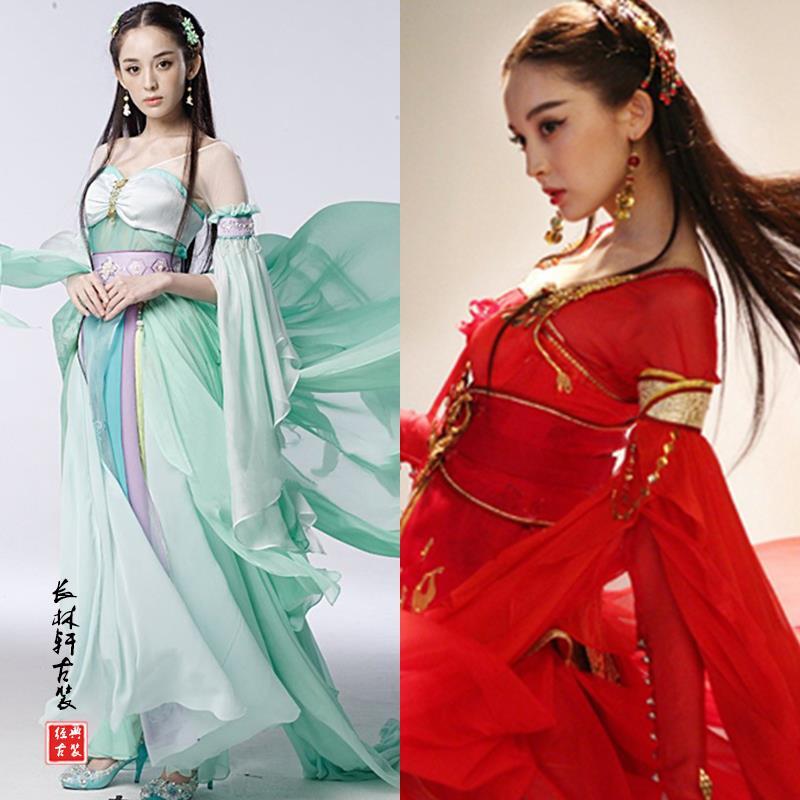 影视古装女神古力娜扎同款古装汉服仙女古装女侠古装汉服表演服装【3