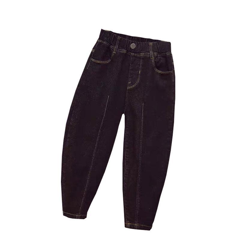 Girls' cotton trousers wear a pair of winter clothes with cotton and thickened children's middle and big children's winter boys' trousers northern denim