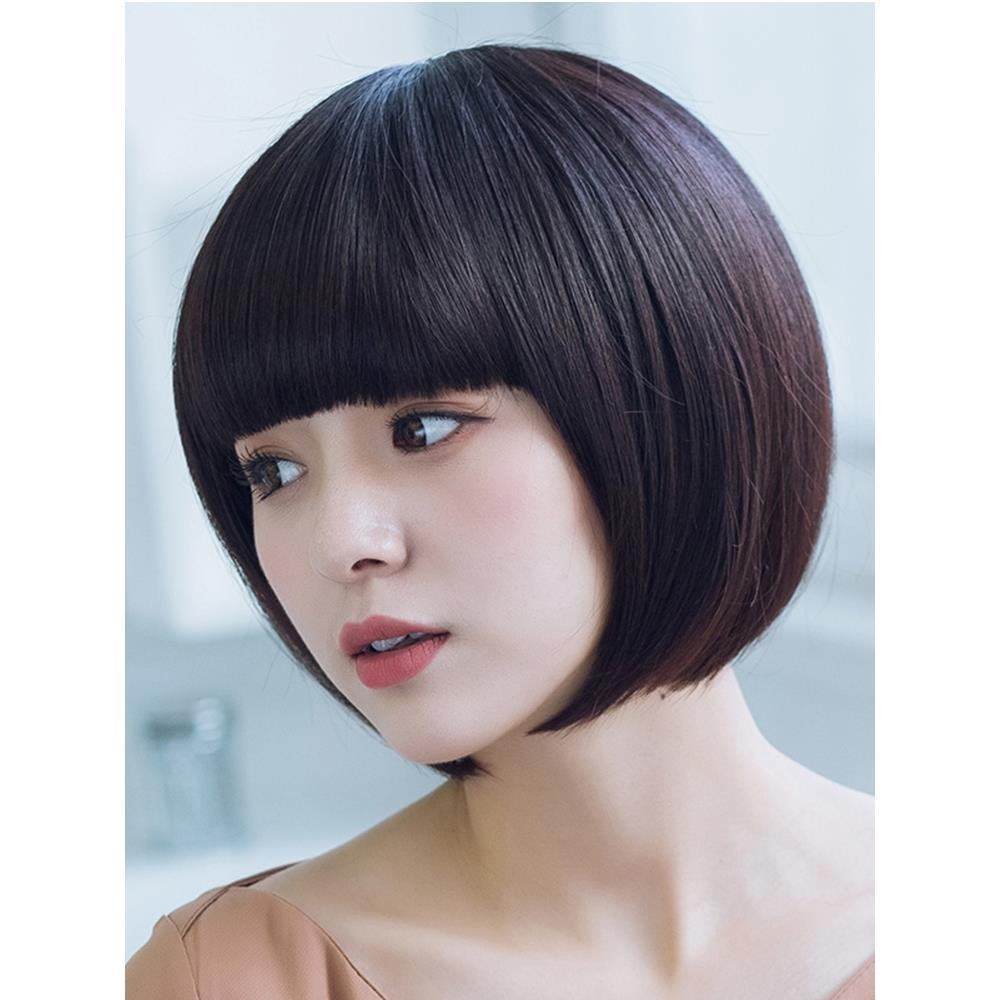 【品牌】瑞贝卡假发假发女短发真发bobo头内扣韩国波波头套发型齐