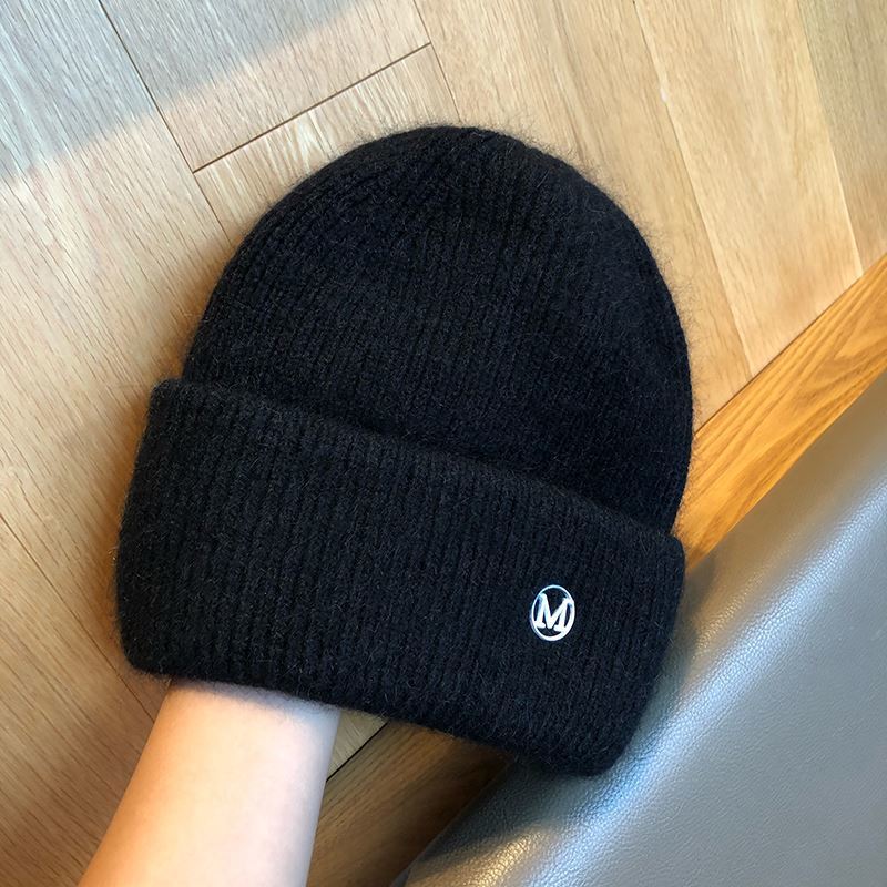 Neuer Buchstabe m Ra Damen Herbst/Winter Koreanische Version Vielseitiger, verdickter, warmer Hut Gehörschutz_voghion.com