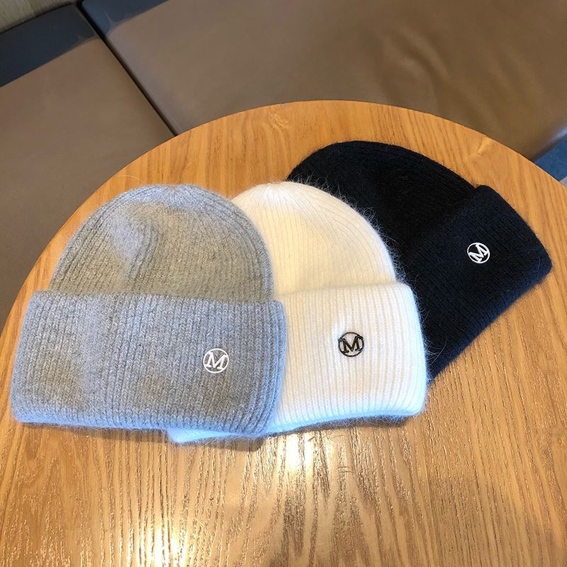 Neuer Buchstabe m Ra Damen Herbst/Winter Koreanische Version Vielseitiger, verdickter, warmer Hut Gehörschutz_voghion.com