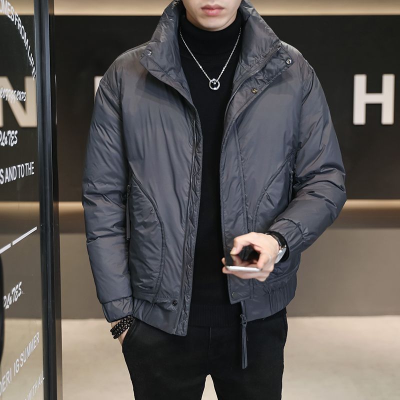 2023 Winter Nieuwe heren staande kraag donsjack Verdikte warme jas Koreaanse casual trend donsjack_voghion.com