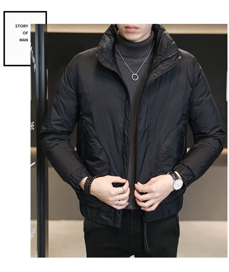 2023 Winter Nieuwe heren staande kraag donsjack Verdikte warme jas Koreaanse casual trend donsjack_voghion.com