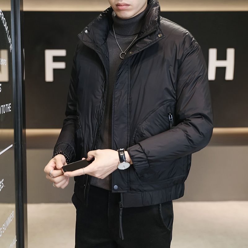 2023 Winter Nieuwe heren staande kraag donsjack Verdikte warme jas Koreaanse casual trend donsjack_voghion.com