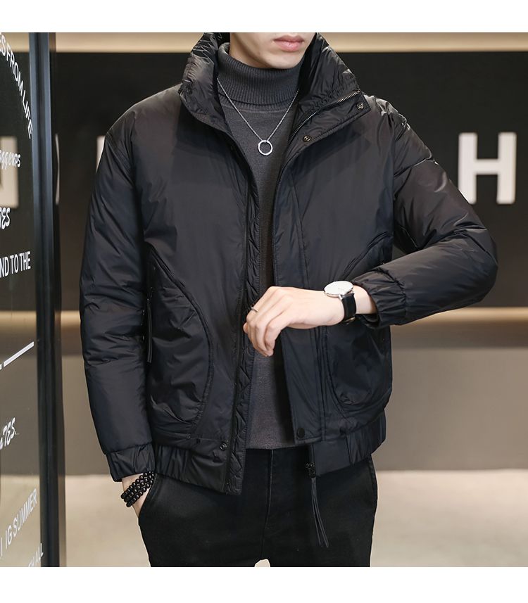 2023 Winter Nieuwe heren staande kraag donsjack Verdikte warme jas Koreaanse casual trend donsjack_voghion.com