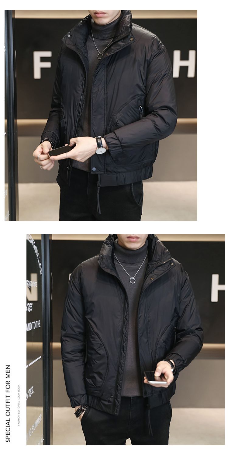 2023 Winter Nieuwe heren staande kraag donsjack Verdikte warme jas Koreaanse casual trend donsjack_voghion.com