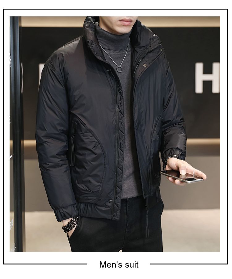 2023 Winter Nieuwe heren staande kraag donsjack Verdikte warme jas Koreaanse casual trend donsjack_voghion.com