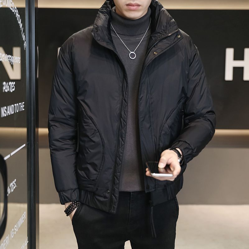 2023 Winter Nieuwe heren staande kraag donsjack Verdikte warme jas Koreaanse casual trend donsjack_voghion.com