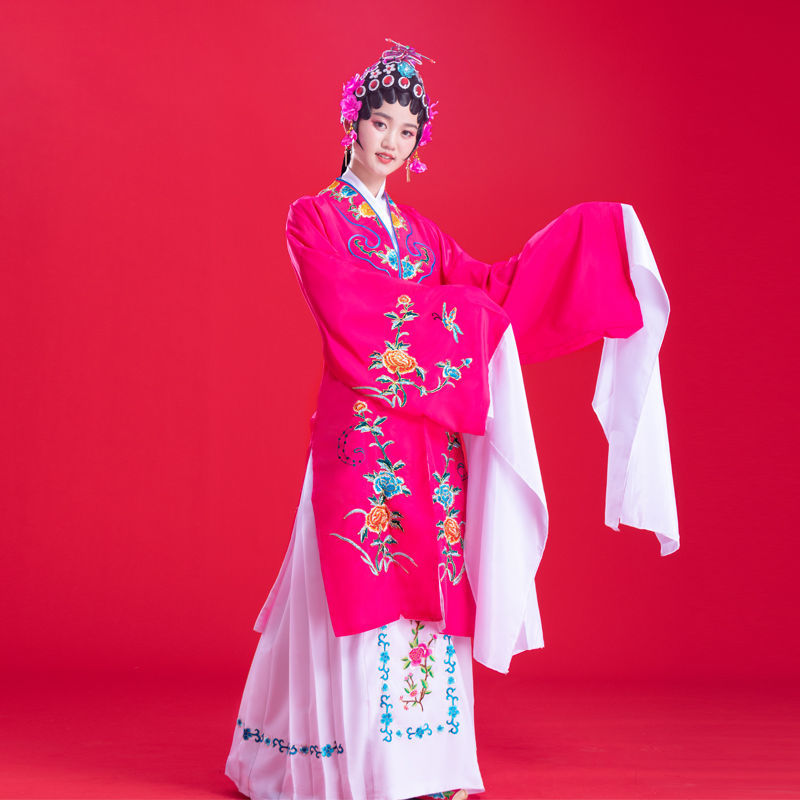 花旦戏服戏剧服装京剧戏曲练功服水袖越剧黄梅戏小姐戏服装女新款