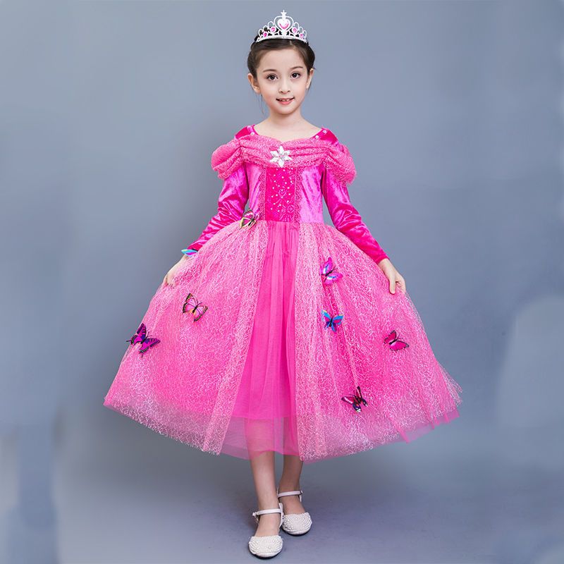 女童冰雪奇缘公主裙爱莎服装连衣裙儿童艾沙灰姑娘裙子春秋礼服裙