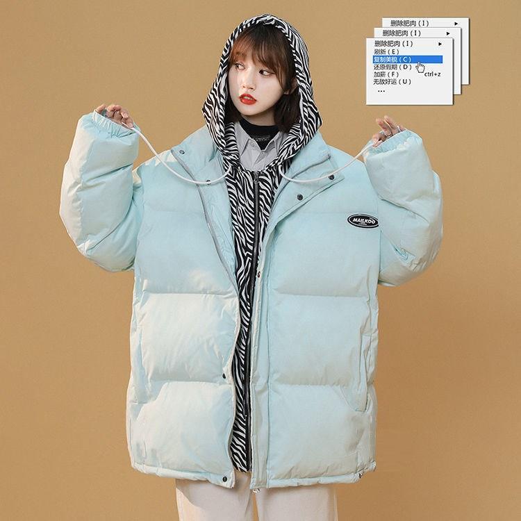 Cotton clothing women's  winter new design sense niche hooded cotton jacket Korean style gentle cotton jacket ins tide