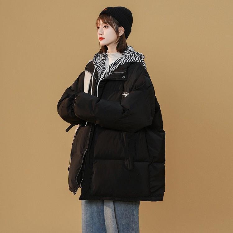 Cotton clothing women's  winter new design sense niche hooded cotton jacket Korean style gentle cotton jacket ins tide