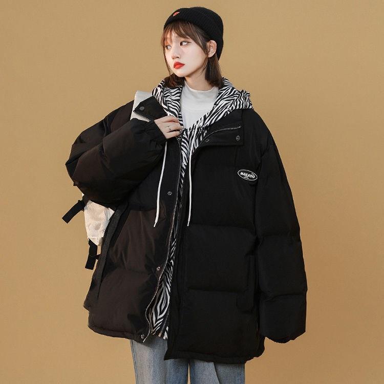 Cotton clothing women's  winter new design sense niche hooded cotton jacket Korean style gentle cotton jacket ins tide