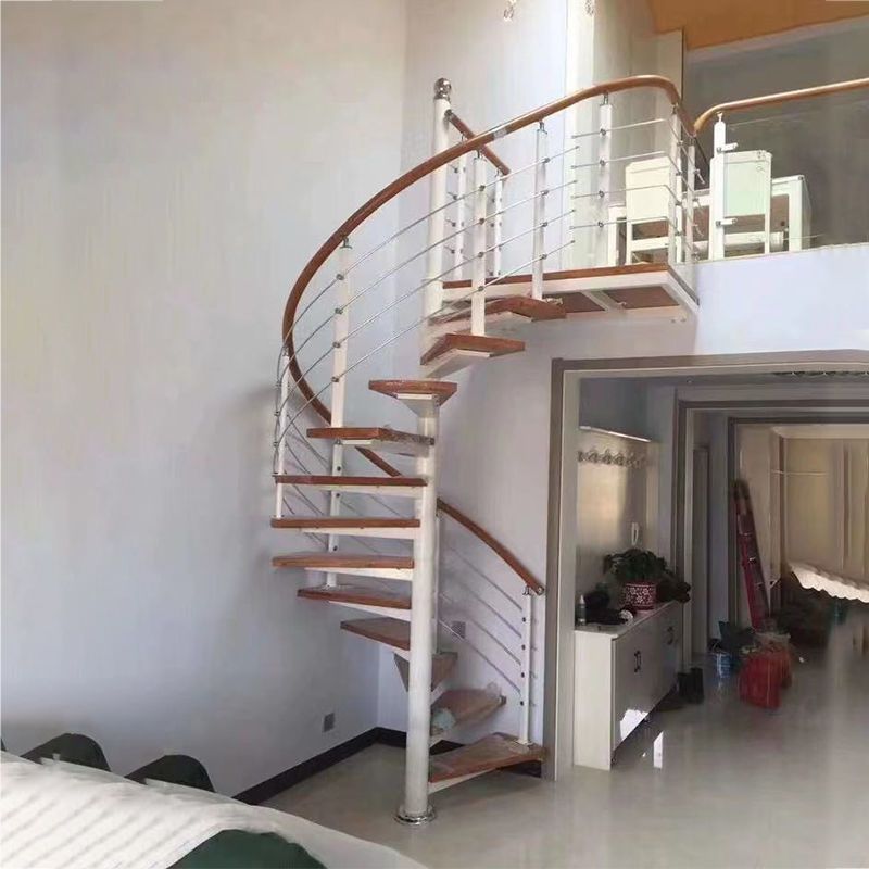 旋转楼梯室内阁楼家用复式跃层别墅圆形螺旋直拐角l型u型楼梯定制