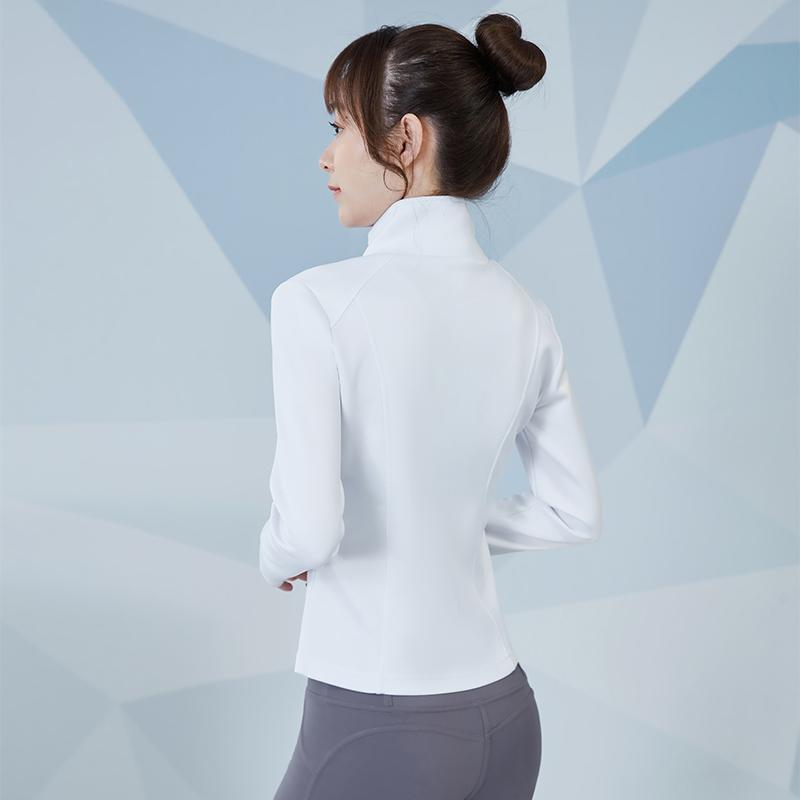 范斯蒂克 运动外套女跑步防风保暖棒球服瑜伽外套开衫紧身健身服