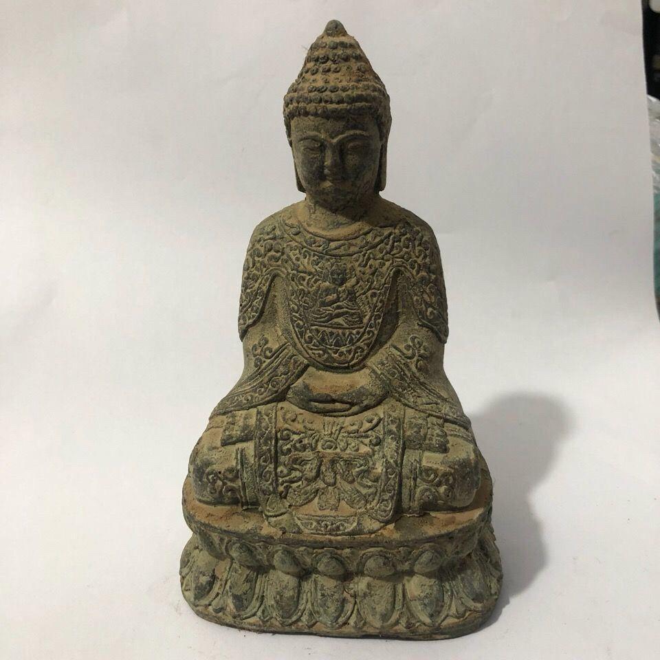 工艺品 古玩铜器收藏 清乾隆年制铜佛像如来佛祖 家居摆件供佛 特【3