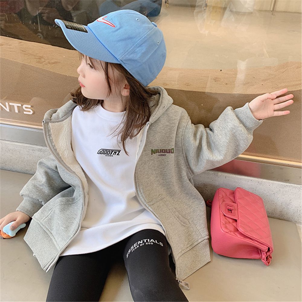 2022 early spring and autumn new thin coat little girl baby foreign style cardigan children hooded girls sweater tide