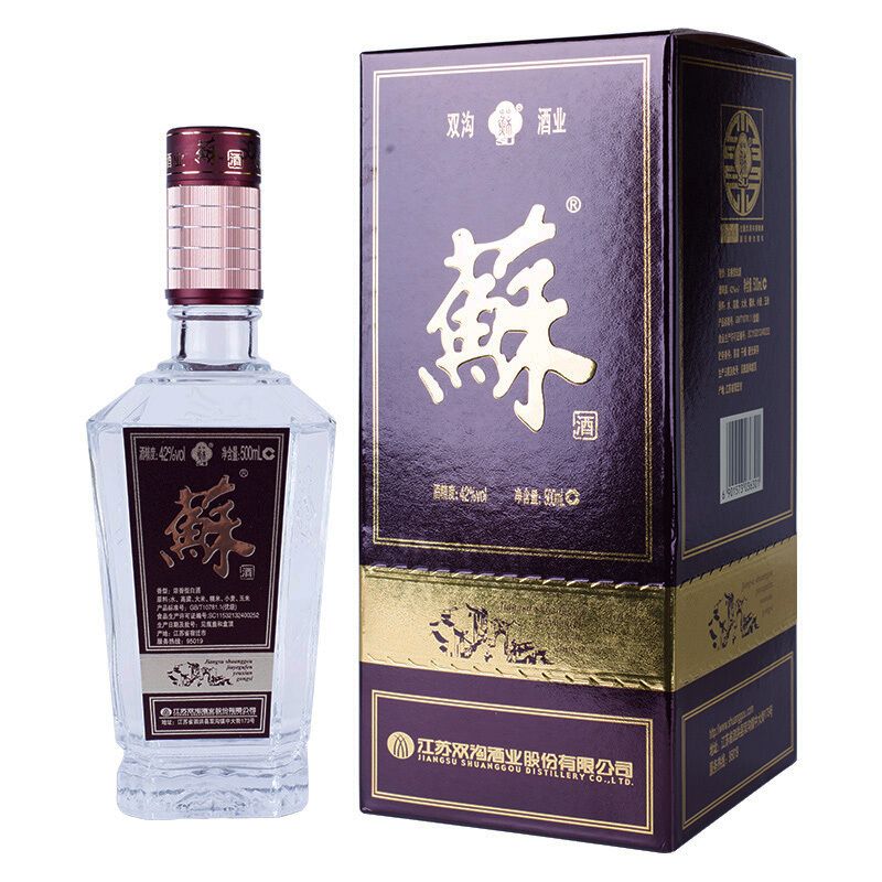 双沟大曲 苏酒 普苏42度500ml单瓶装浓香型白酒