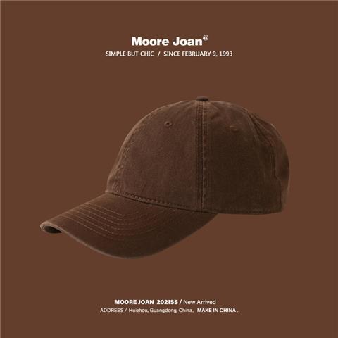 Brown hat for men and women, camel baseball cap, soft top peaked cap, autumn and winter British retro brown beret