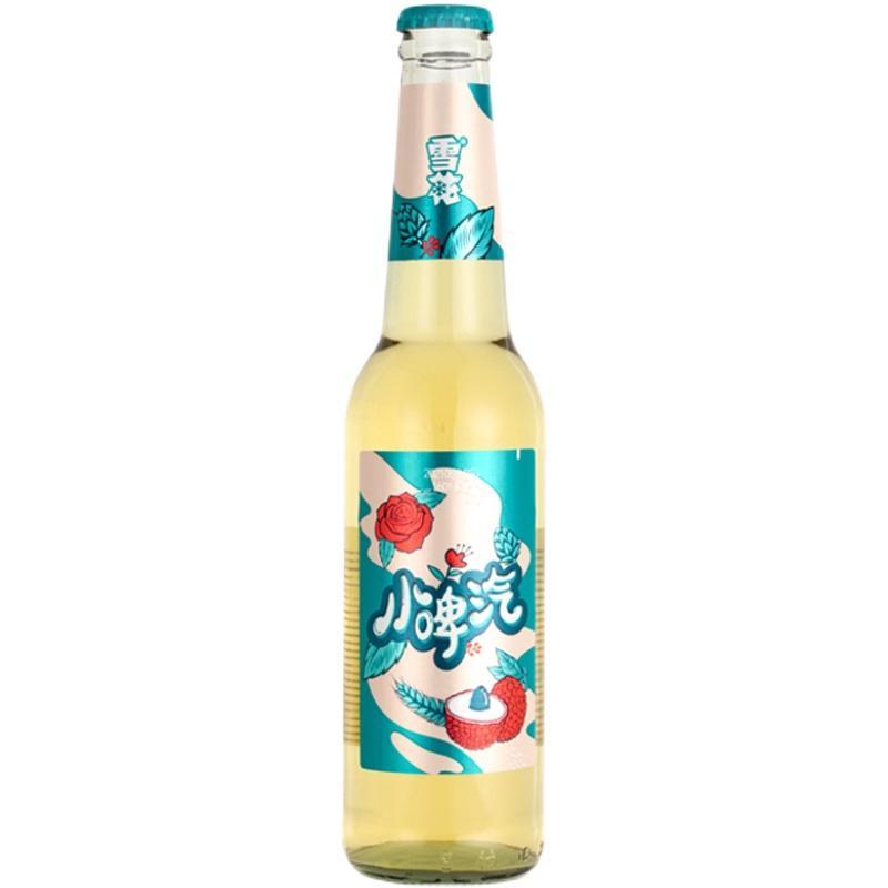雪花小啤汽小脾气玫瑰荔枝味碳酸饮料啤酒风味