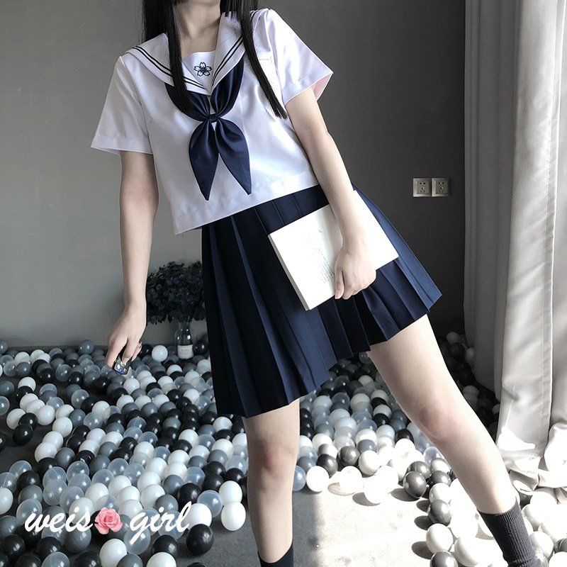 抖音爆款weisgril日系甜美学生水手服性感套装校服cosplay二次元