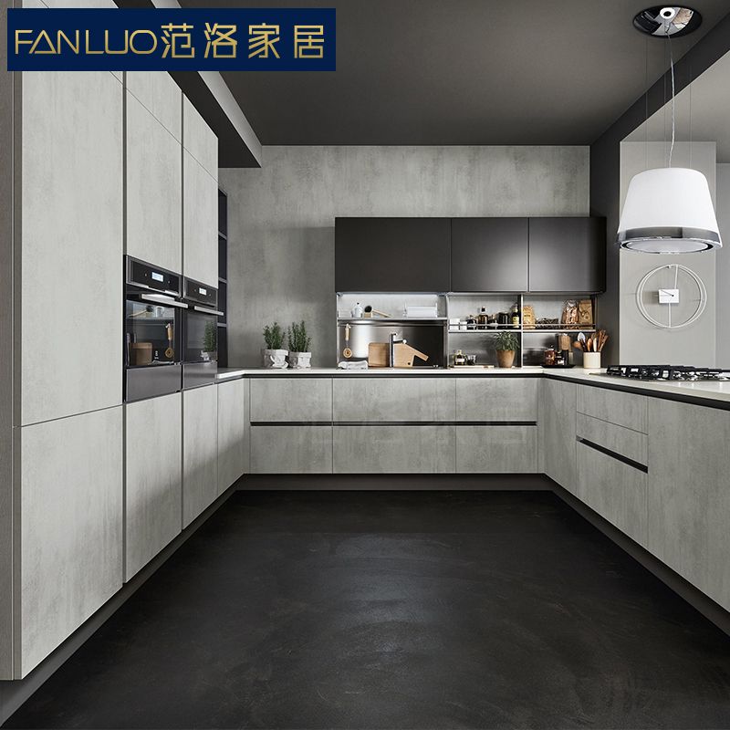 范洛开放式简约现代整体橱柜定做厨房厨柜定制组装经济型灶台